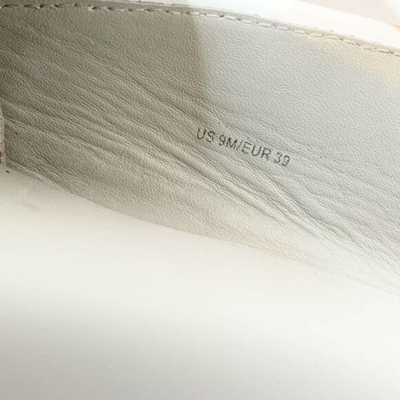 Vince Blair Perforated Leather Slip-On White Sneakers Size 9 EUC - Picture 8 of 9